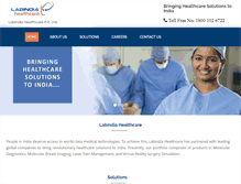 Tablet Screenshot of labindiahealthcare.com